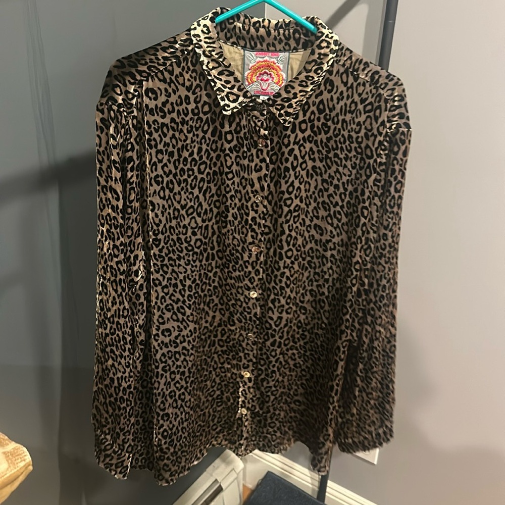 Johnny was velvet shirt